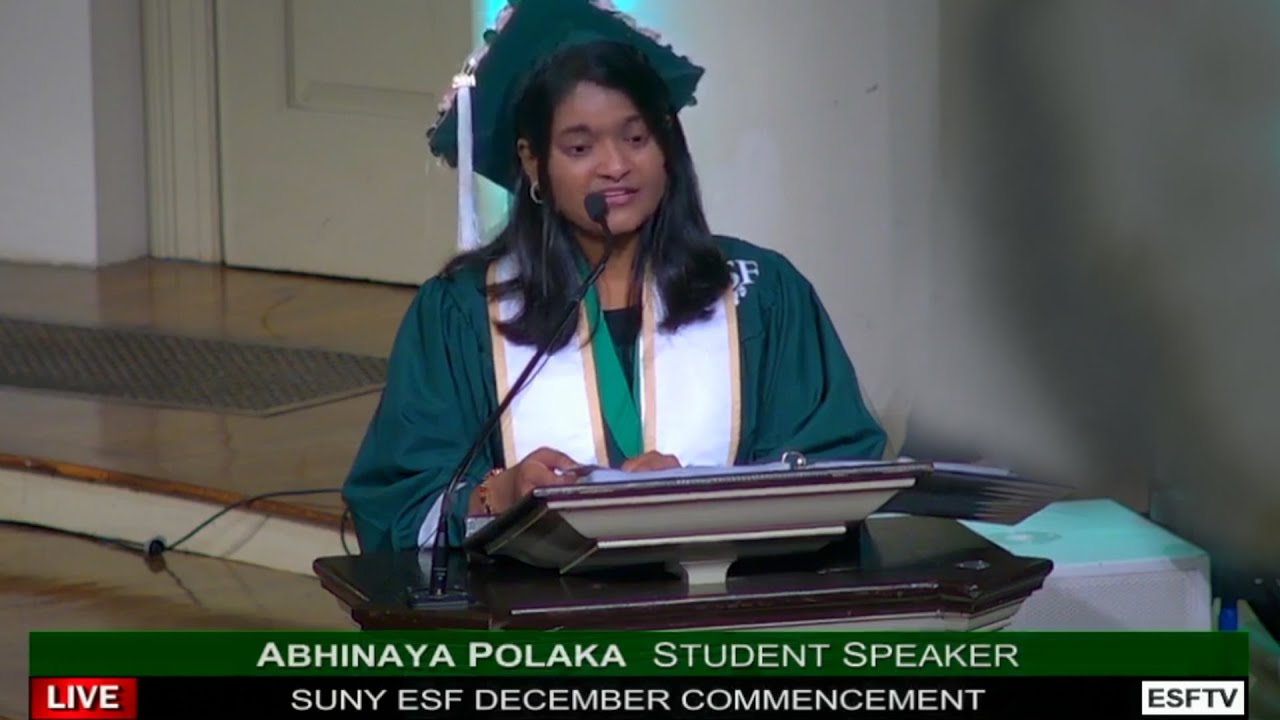 Student Speaker ''Abhinaya Polaka'' Class Of 2024