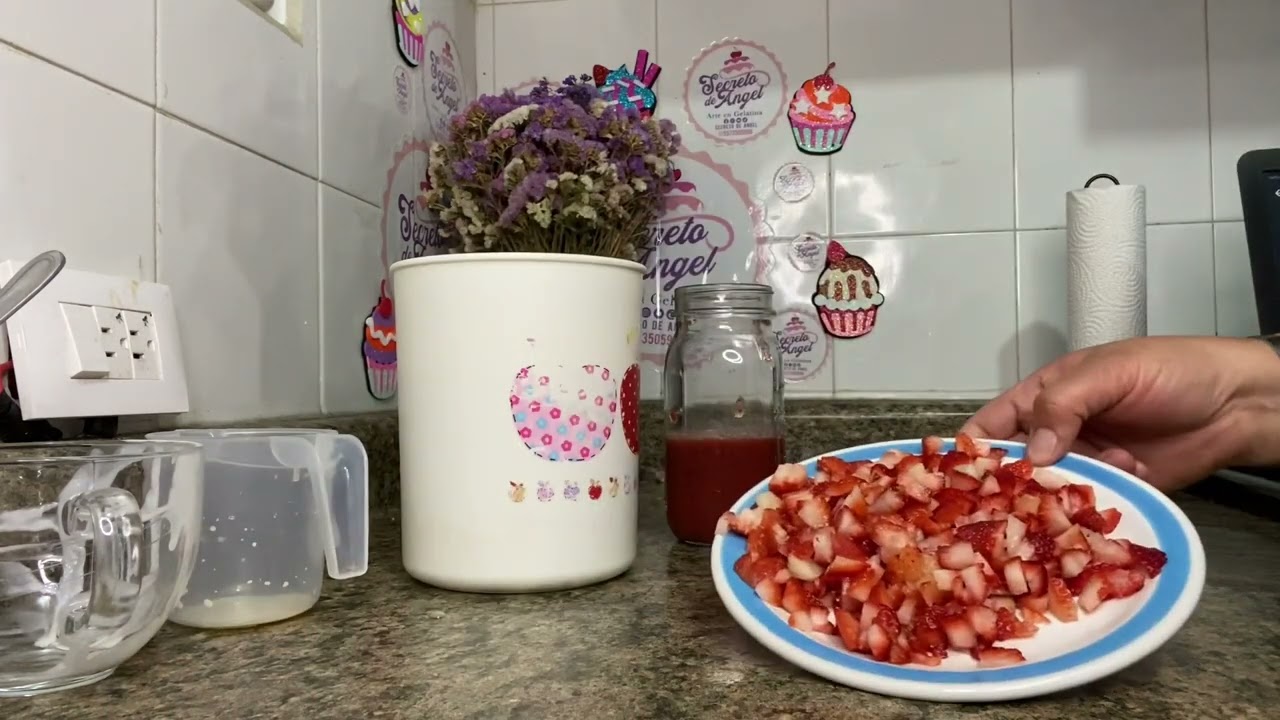 Gelatina de Helado 🍧 de fresa 🍓