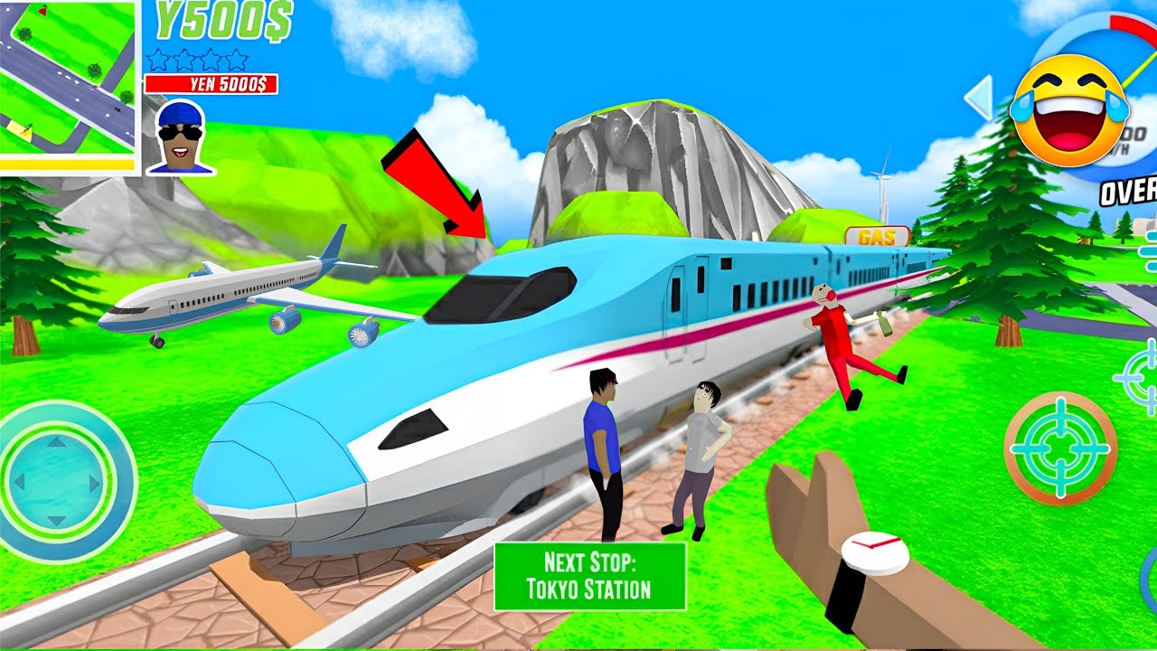 Jack Driving The Fastest Bullet Train 🚅 🥳in dude theft wars