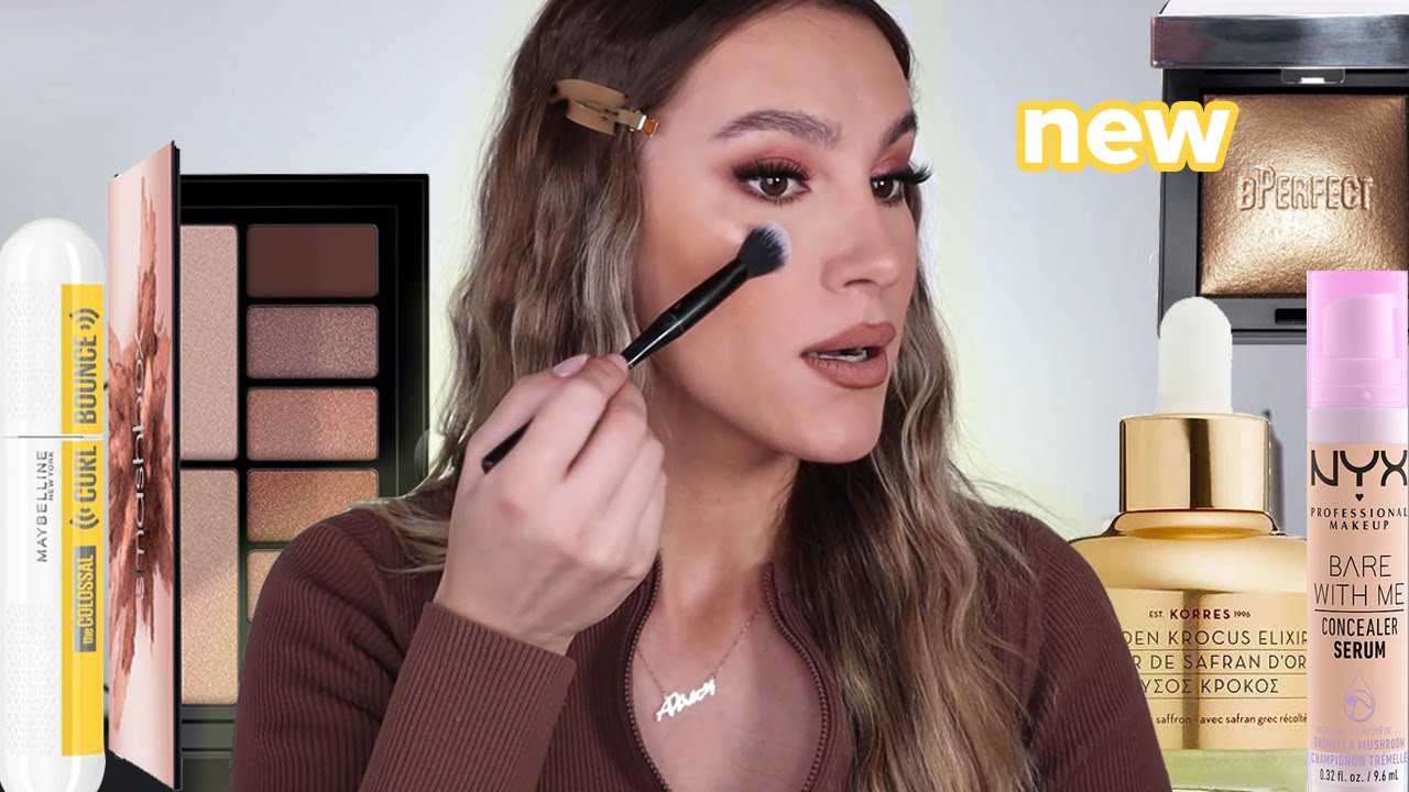 Μακιγιάζ με νέα καλλυντικά NYX - MAYBELLINE - KORRES - BPERFECT| Sonia Th