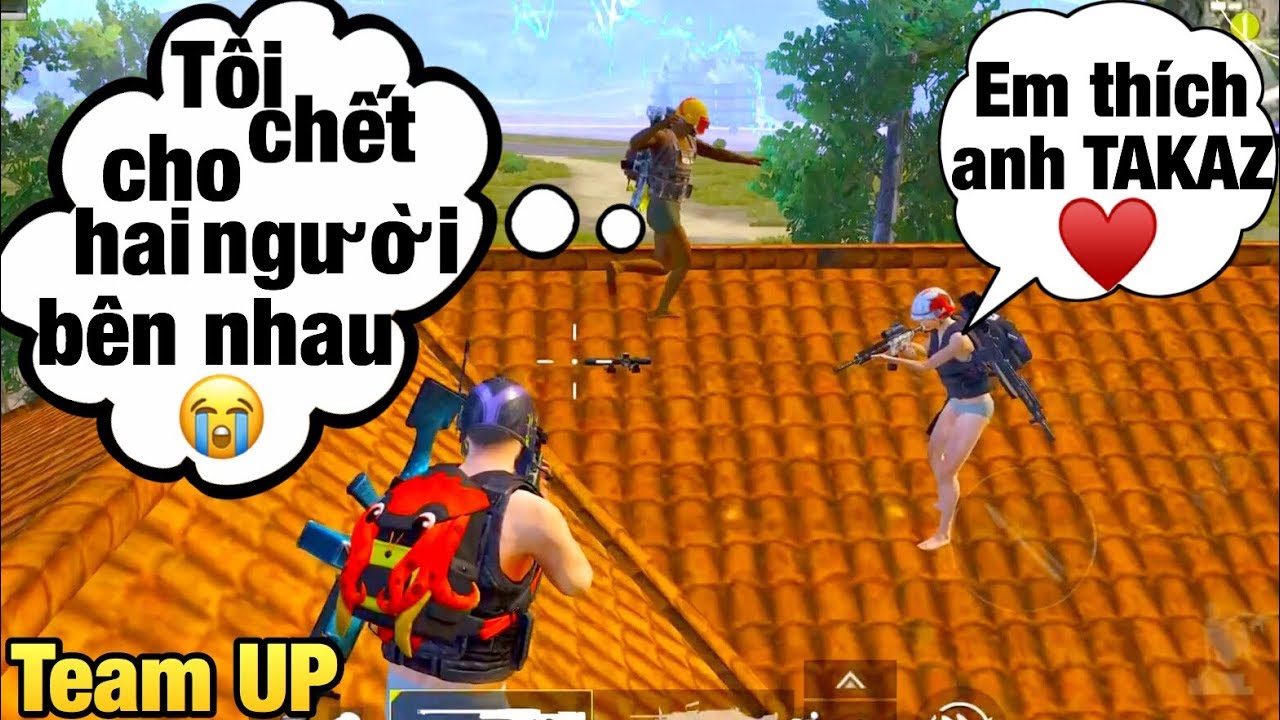 [PUBG Mobile] SOLO SQUAD Gặp Team UP | Thanh Niên Đòi Chết Khi Crush Là Fan Bự TAKAZ | T98