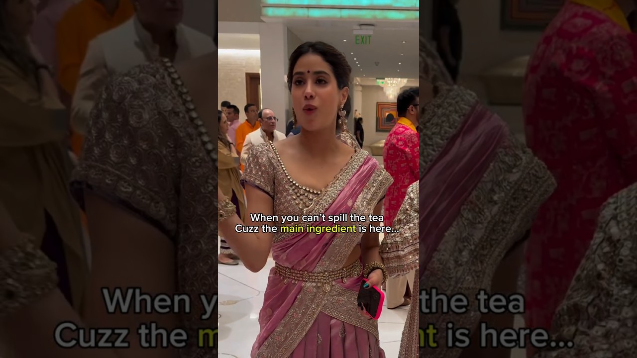 When you can't spill the tea Cuzz the main ingredient is here #janhvikapoor #ananyapanday #orry