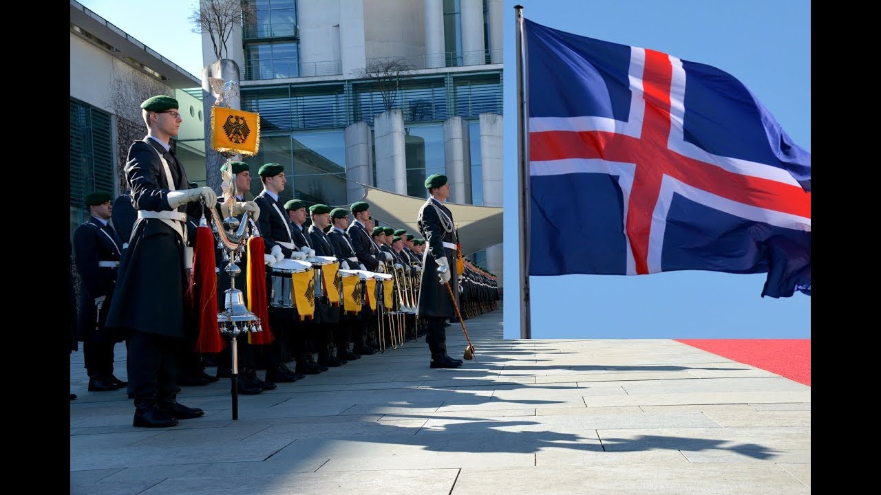 Ehrenkompanie - Islands Premierministerin - Militärische Ehren