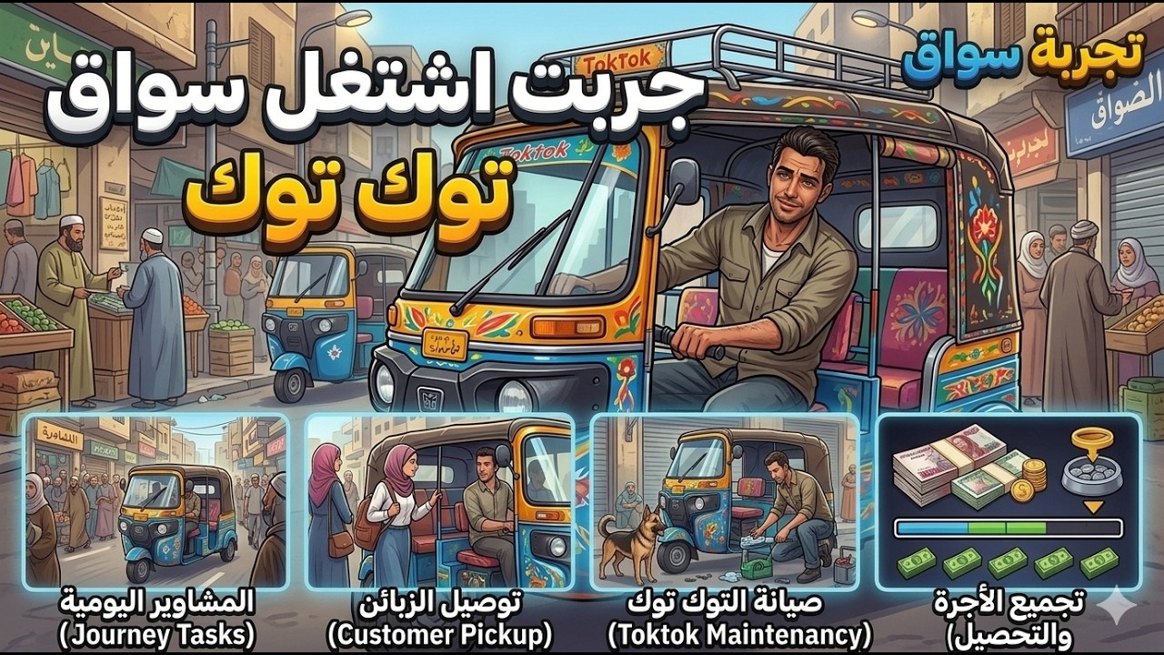 اشتغلت سواق تكتك في مصر 