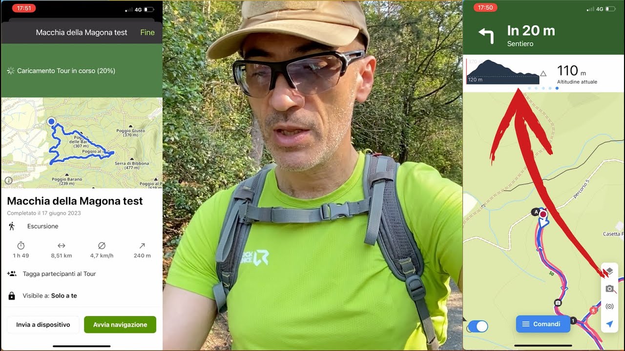 Seguire i sentieri sullo smartphone con Komoot