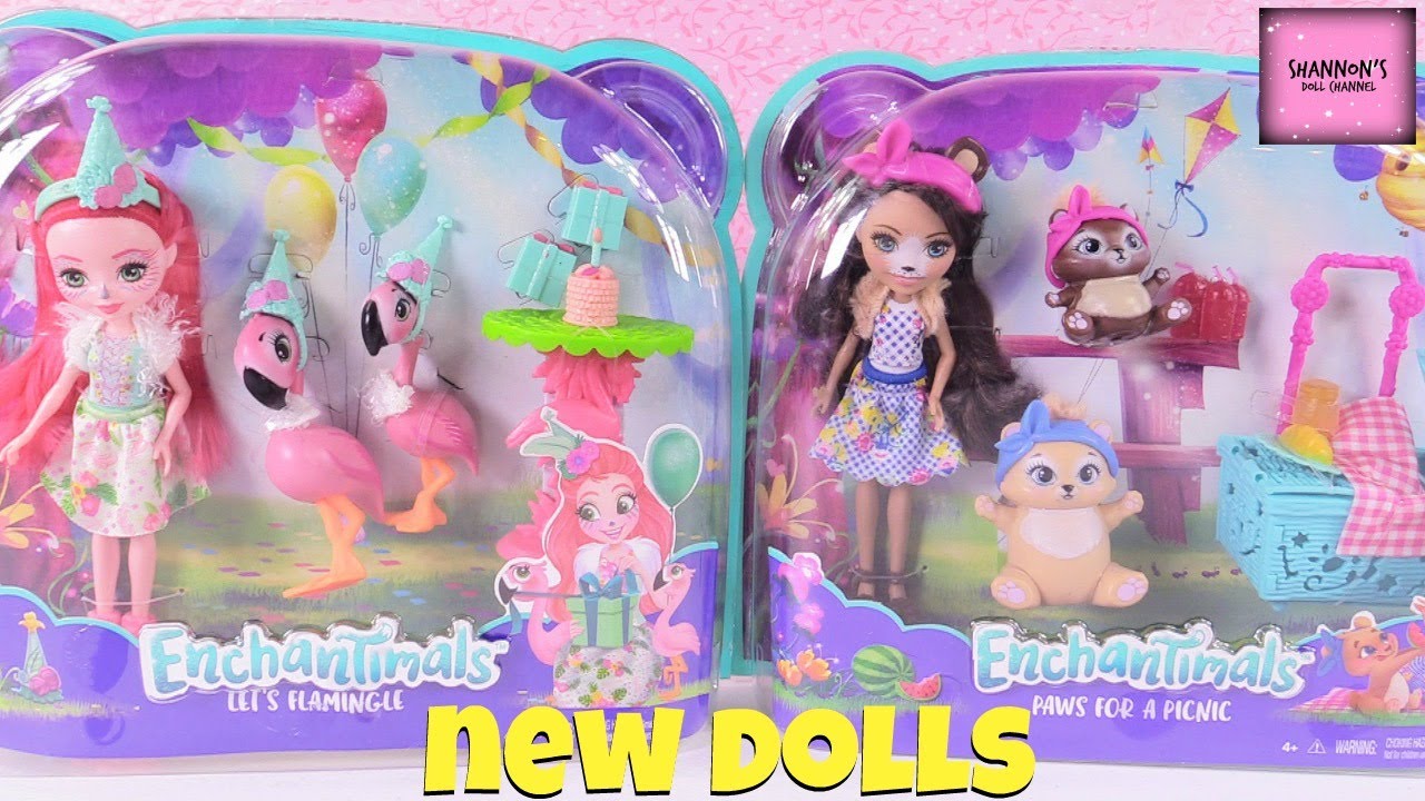 Enchantimals Doll Playset Packs Bren Bear & Fanci Flamingo Review | ShannonsDollChannel