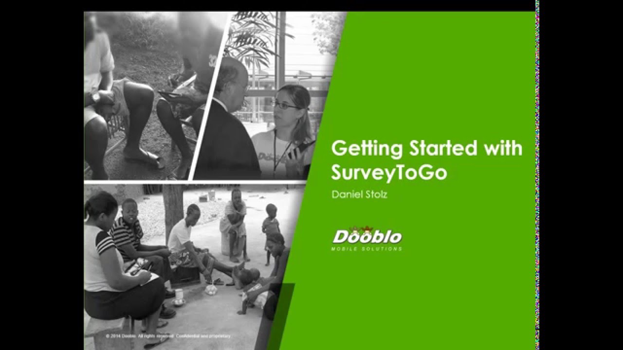 SurveyToGo Getting Started -  Part 1