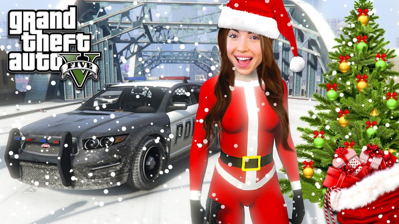 COPS AND ROBBERS!! - GTA 5 Christmas Update