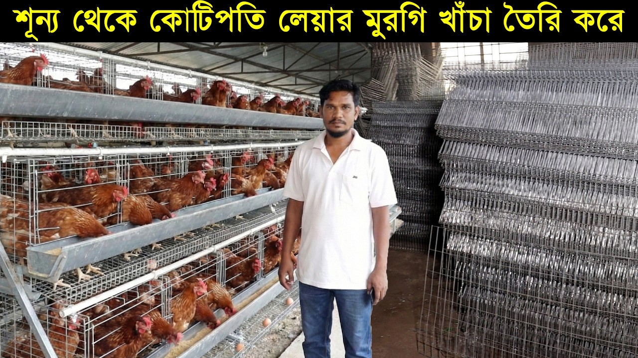 শূন্য থেকে কোটিপতি লেয়ার মুরগি খাঁচা তৈরি করে গাজীপুরের উদ্যোক্তা আরিফ।