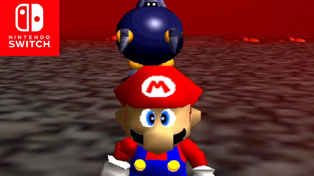 Super Mario 64 B3313 v1.0 (Switch) - 100% Walkthrough Part 8 Gameplay - Blargg's Fiery Lava Fortress