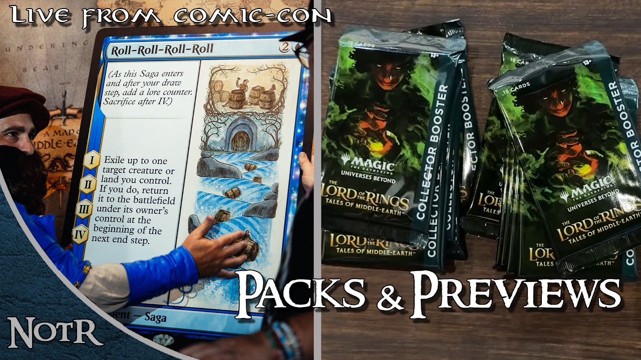 Открываем коллекционный набор MTG x LOTR и показываем карту Хоббита ПРЯМО С SDCC!