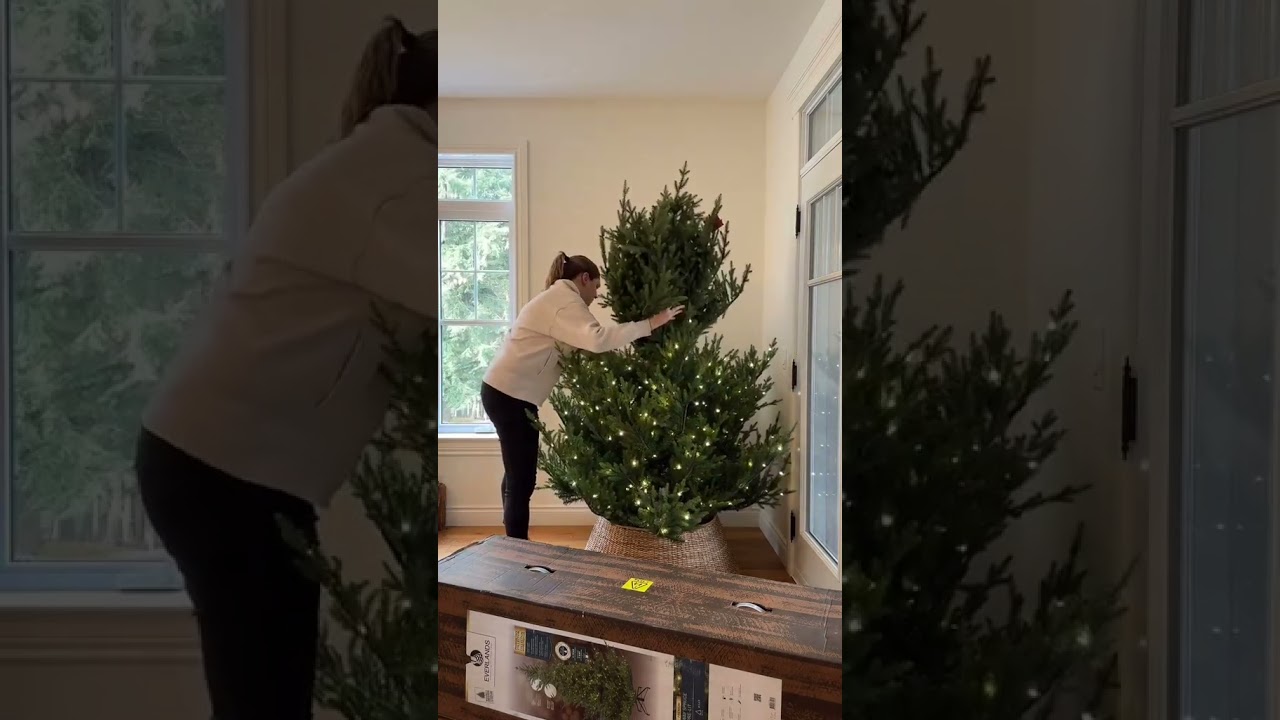 🎄Realistic Artificial Christmas Trees - Nowegian Pre-Lit Tree - D&eacute;cors V&eacute;ronneau