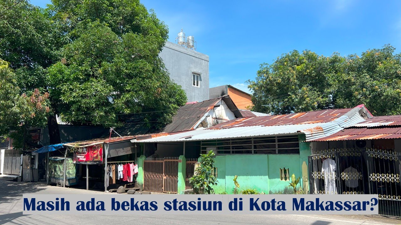 Bekas Stasiun Jongaya, satu - satunya stasiun yang masih tersisa di Kota Makassar
