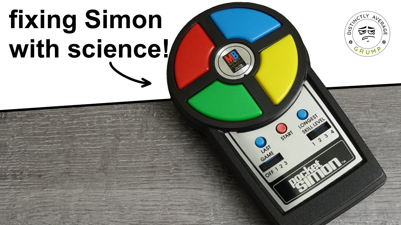 Retro Pocket SIMON Game repaired using COOL chemistry! (nickel plating)