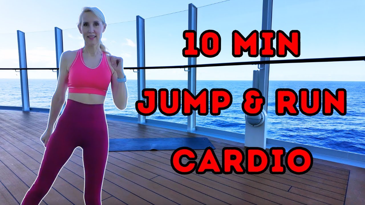 10 Min Jump & Run Cardio Workout 🔥 Standing Fat Burn, No Equipment