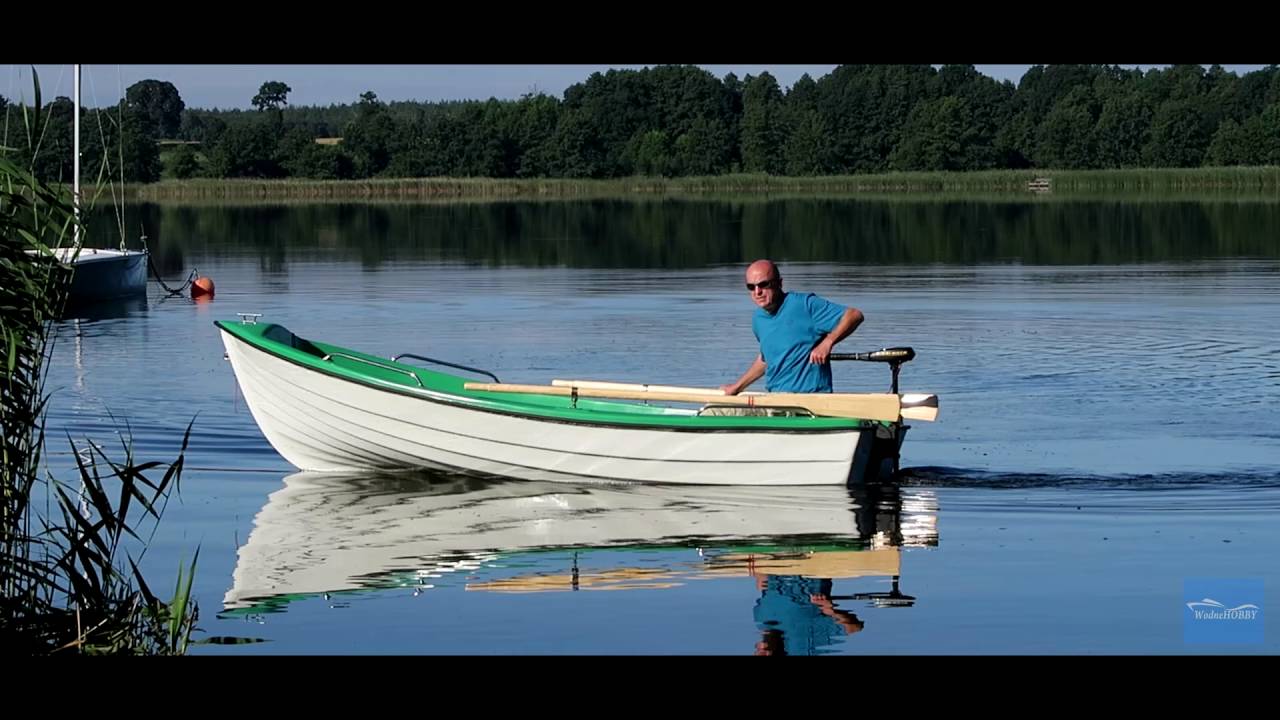 Urszula 380, ł&oacute;dź wiosłowo-motorowa z silnikiem Minn Kota Traxxis 55LBS