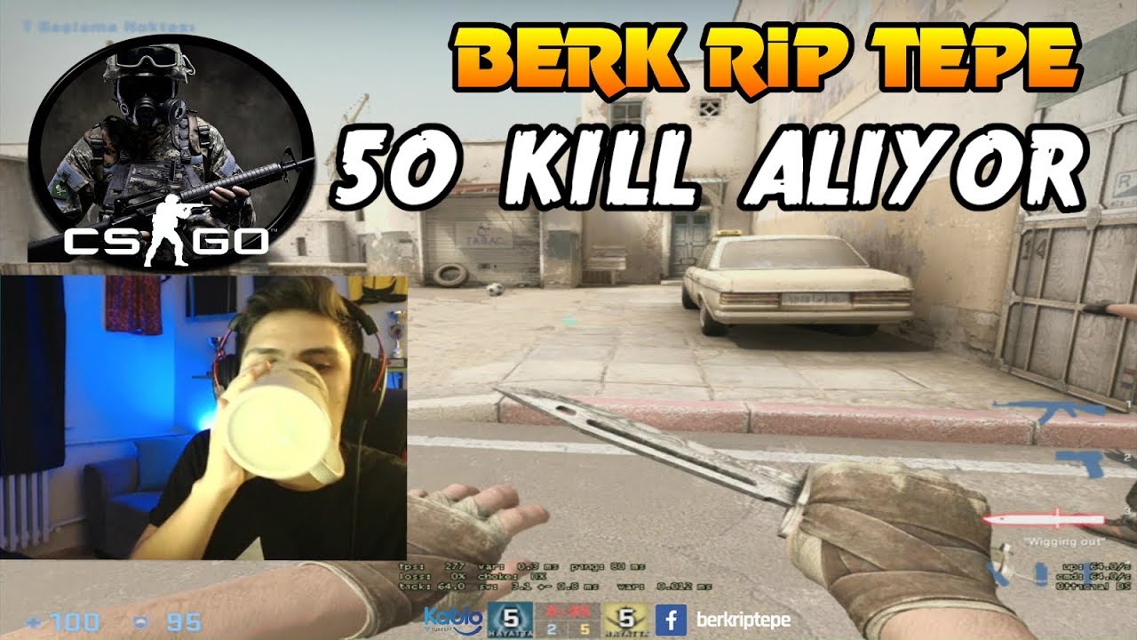 BERK RİP TEPE KENDİ YAYINDA 50 VURUYOR - EKİPLE CS GO REKABET&Ccedil;İ (04.11.2018)