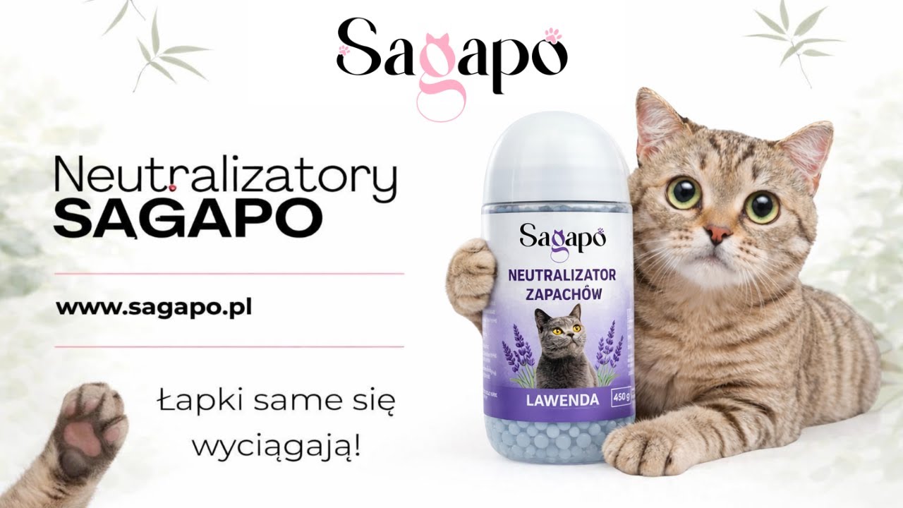 Sagapo – neutralizator zapachów dla świeżej kuwety🩷