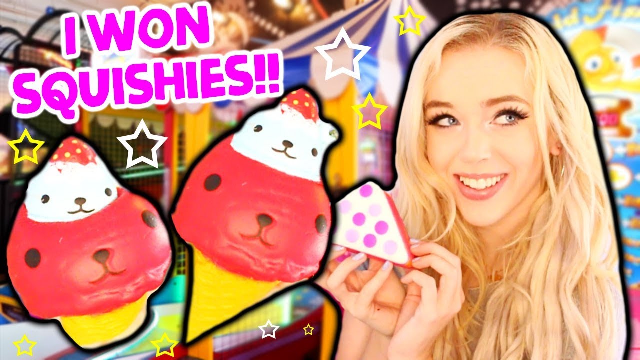 WINNING SQUISHIES AT THE ARCADE!