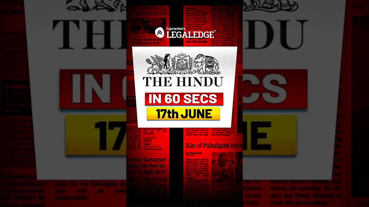CLAT 2027 : The Hindu #clat2027 #thehindu #legaledge #newspaperanalysisforclat2027