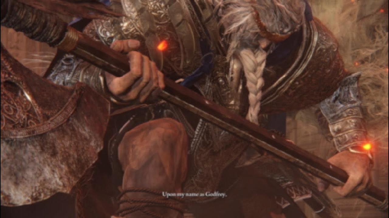 [Elden Ring]: Godfrey, First Elden Lord Boss Fight Solo
