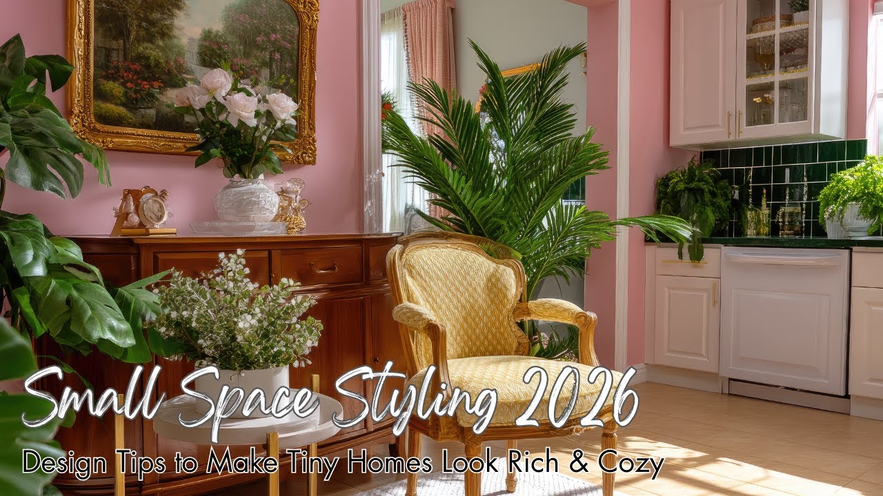 Small Space Styling 2026 | Design Tips to Make Tiny Homes Look Rich & Cozy