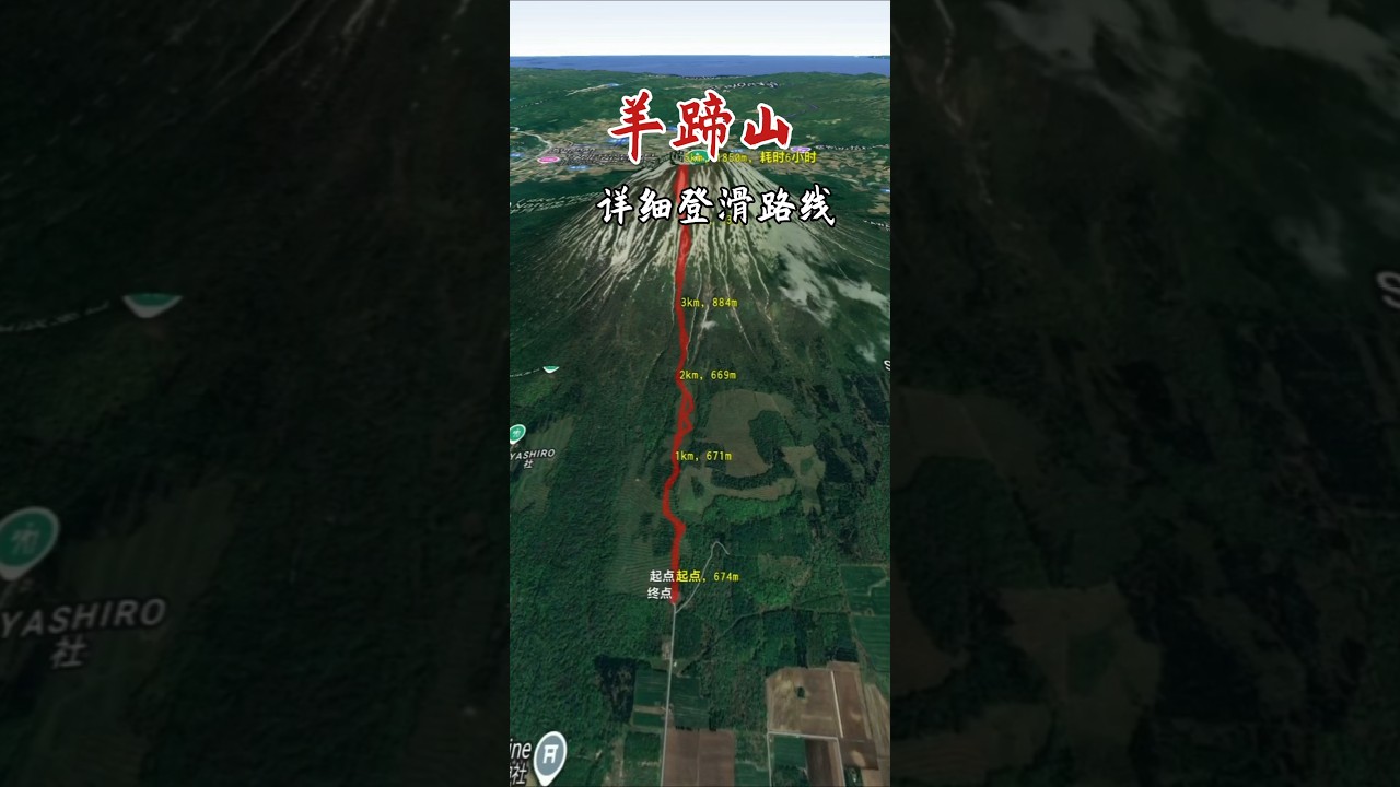 北海道羊蹄山登滑路线 niseko yotei at trail#japow #snowboarding #skiing #滑雪 #滑雪教練 #yotei