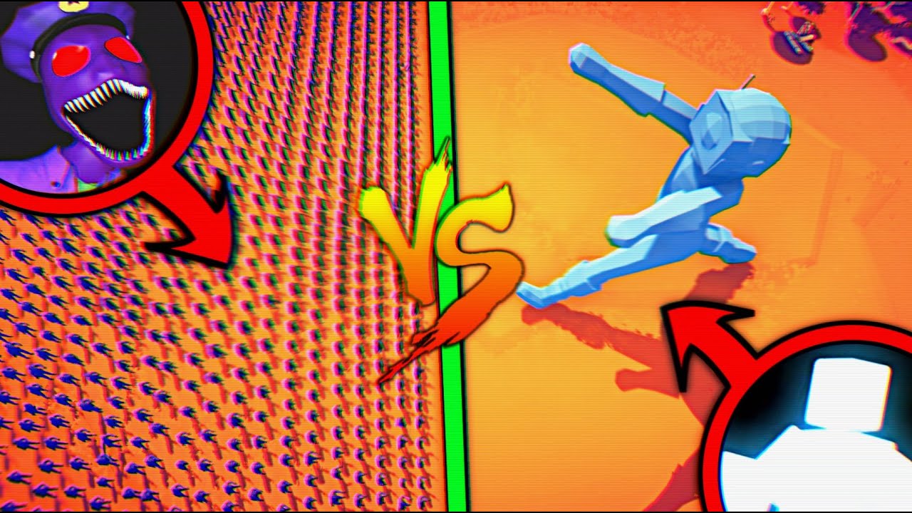 FNAF 500 ФИОЛЕТОВЫХ ЧЕЛОВЕК против 1 ОГРОМНОГО СКОТТА + ШЕДОУ БОННИ vs ФРОСТБЕР из ФНАФ !!!