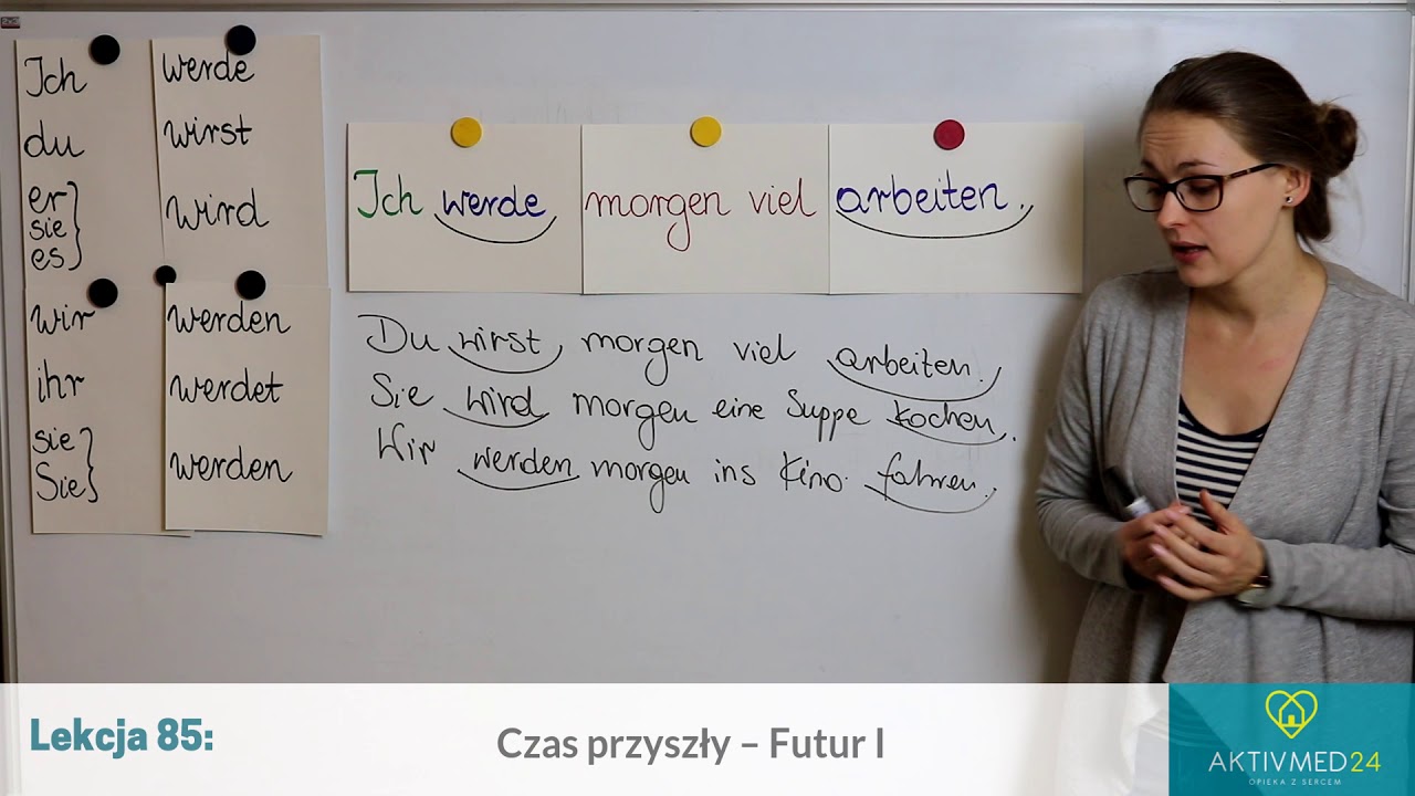 Niemiecki dla opiekunek lekcja 85 - czas przyszły futur 1