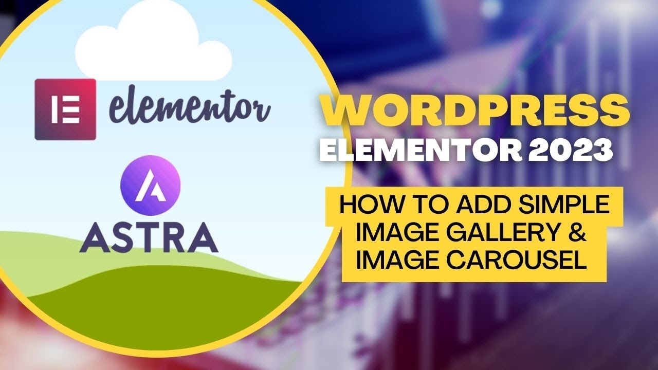 How to add simple Image gallery & Image Carousel in Elementor 2023