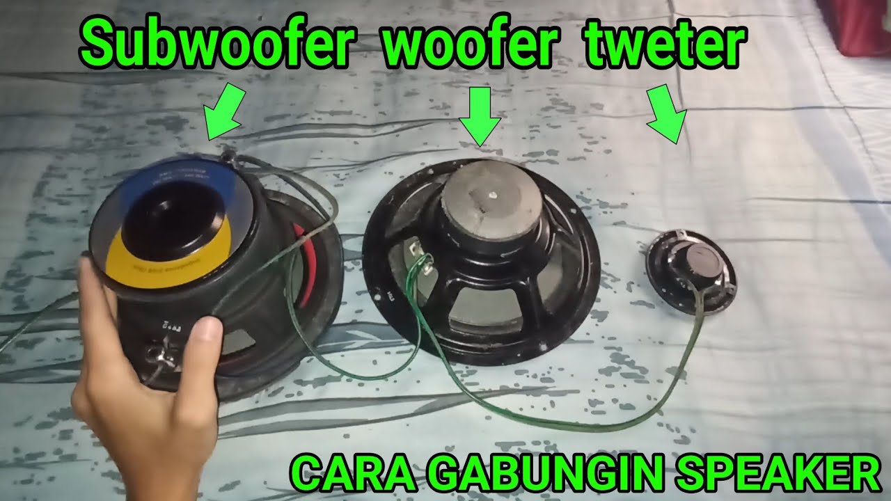 Cara gabungi speaker subwoofer, woofer, dan tweter tanpa crossover