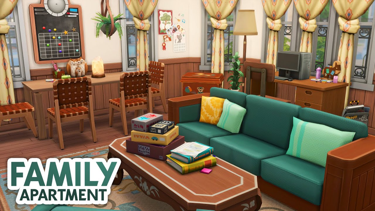 Realistic Family Apartment // The Sims 4 Speed Build: Apartment Renovation