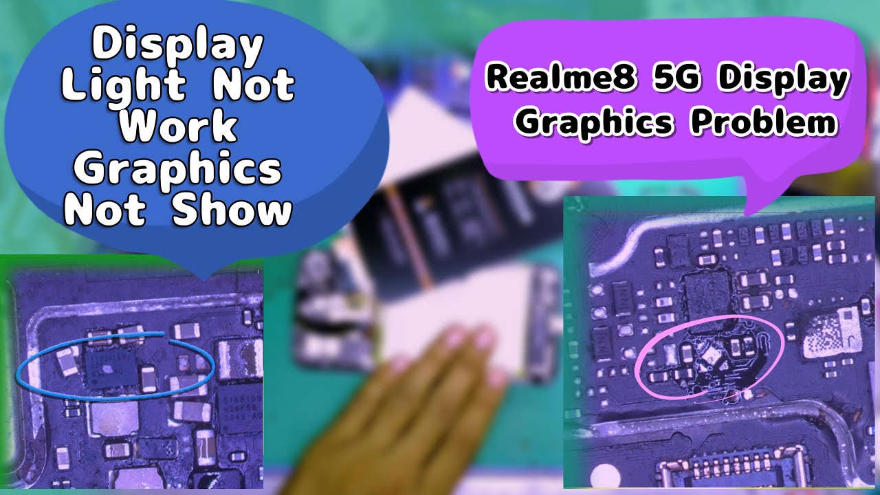 Realme 8 5G Display Graphics Problem Display Light Not Work /Realme 8 5G Display Graphics Problem