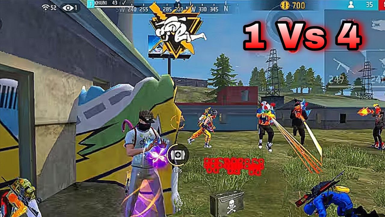 Solo Vs Squad Highlights 💪 100% Headshot Rate 🥵 #freefire #1vs4freefire 