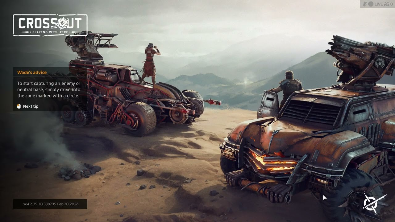 Crossout 2026 gameplay, lots of mayhem and destruction and carnage action battles and wars