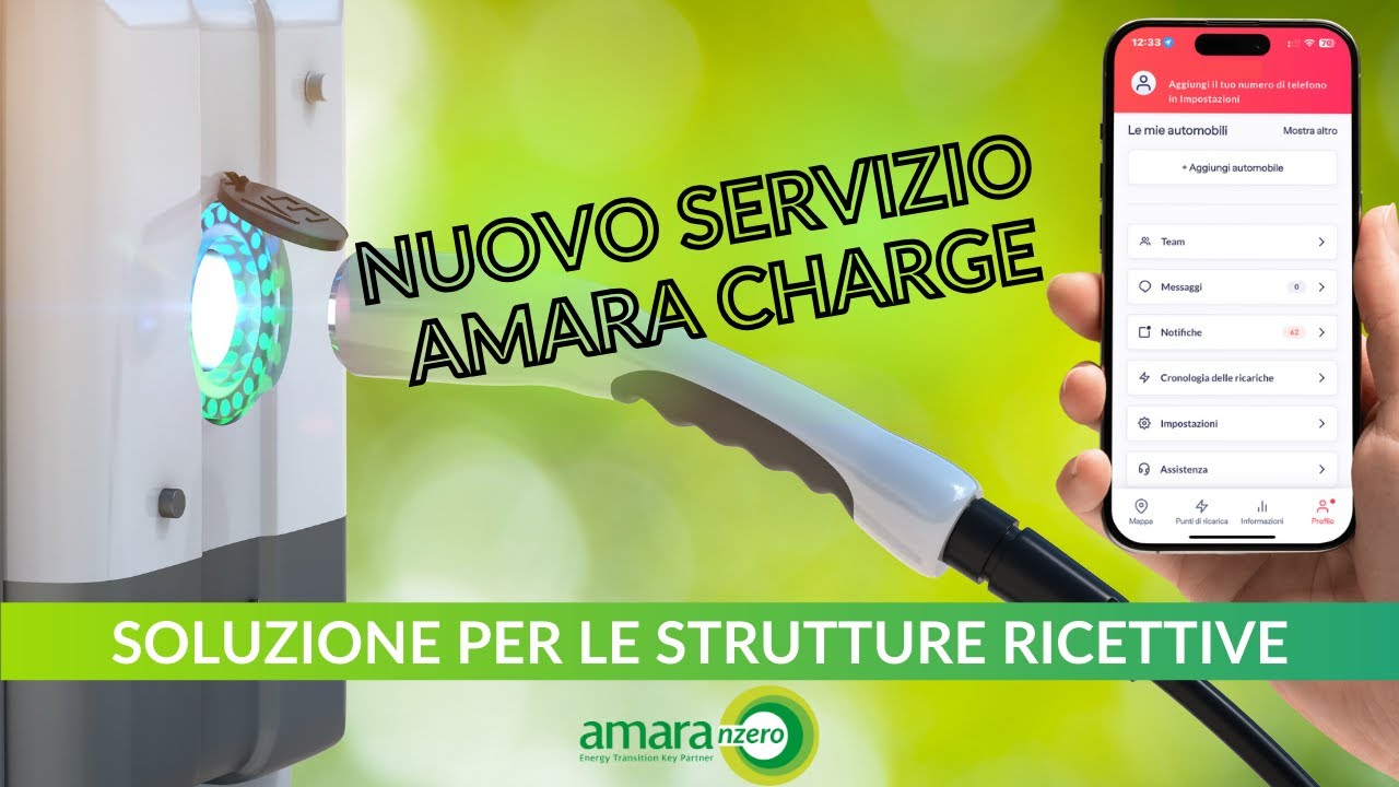 NUOVO SERVIZIO DI GESTIONE AMARA CHARGE PER LE STAZIONI DI RICARICA - Strutture Ricettive