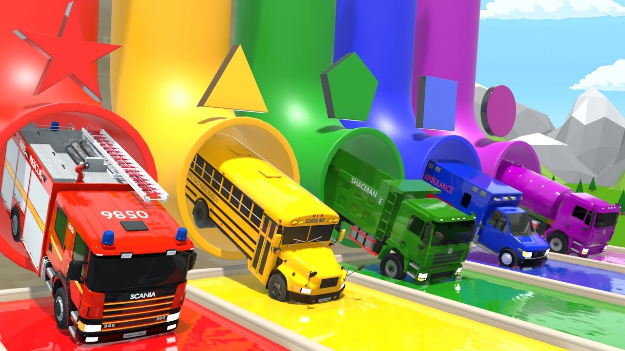 La famiglia delle dita – palline colorate e grandi camion – filastrocche e canzoni per bambini