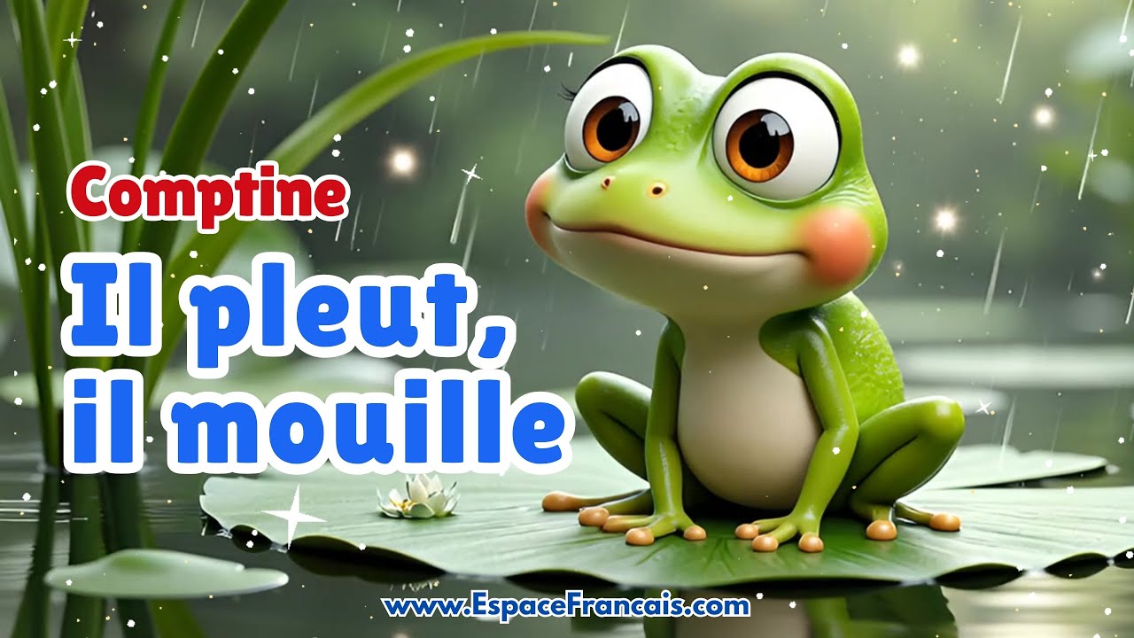 Il pleut, il mouille 🐸 C'est la fête à la grenouille | Comptine pour enfants