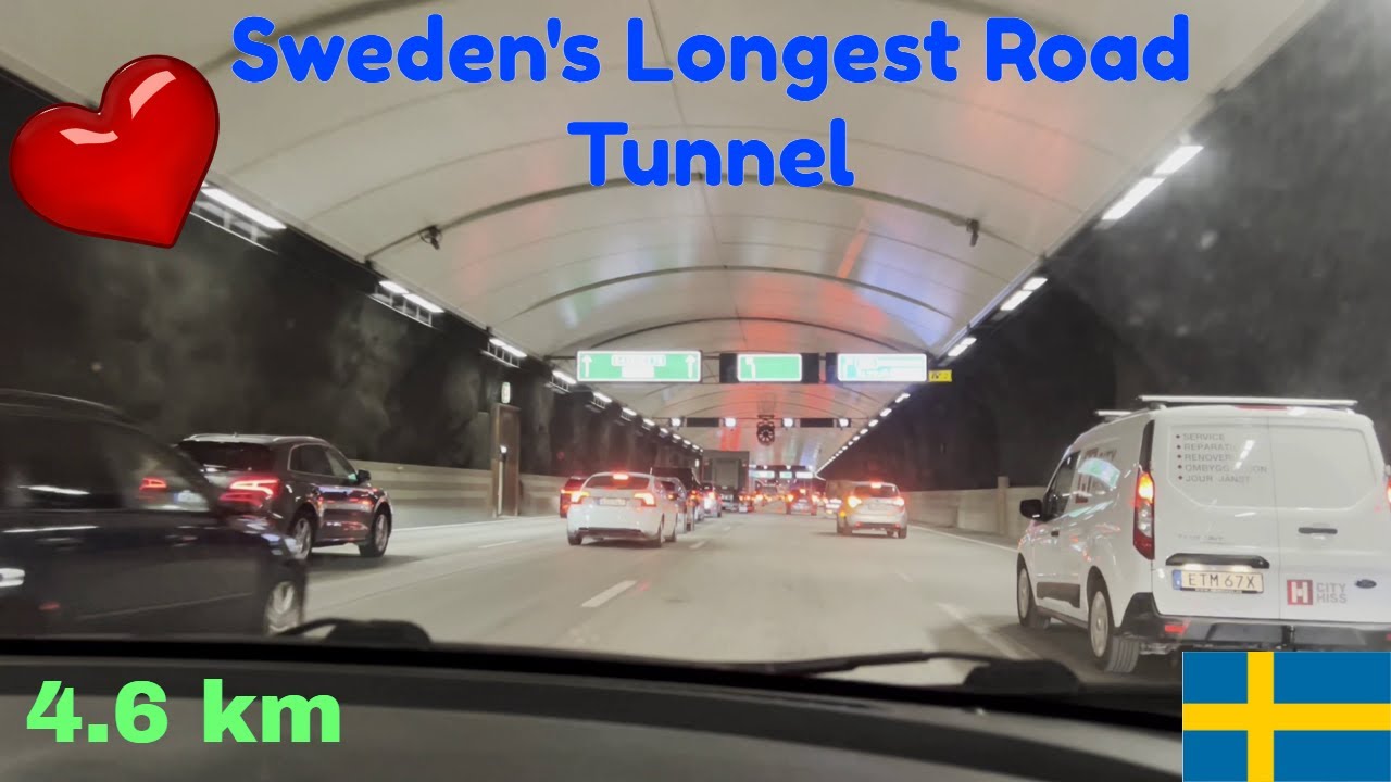 Drives In Sweden's Longest Road Tunnel|Part 1|4k