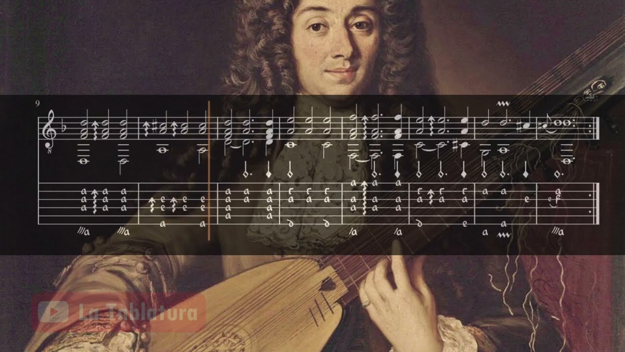 Spanioletta ( Folia ) - Hermann Kniebandl - French Lute Tablature