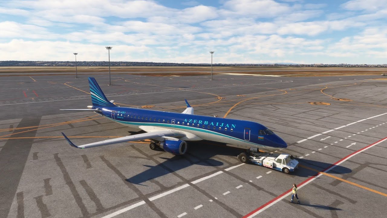 Azerbaijan Airlines, yenə Bakı-Lənkəran uçuşu və yenə də dumanlı Lənkəran və çətin eniş. MSFS