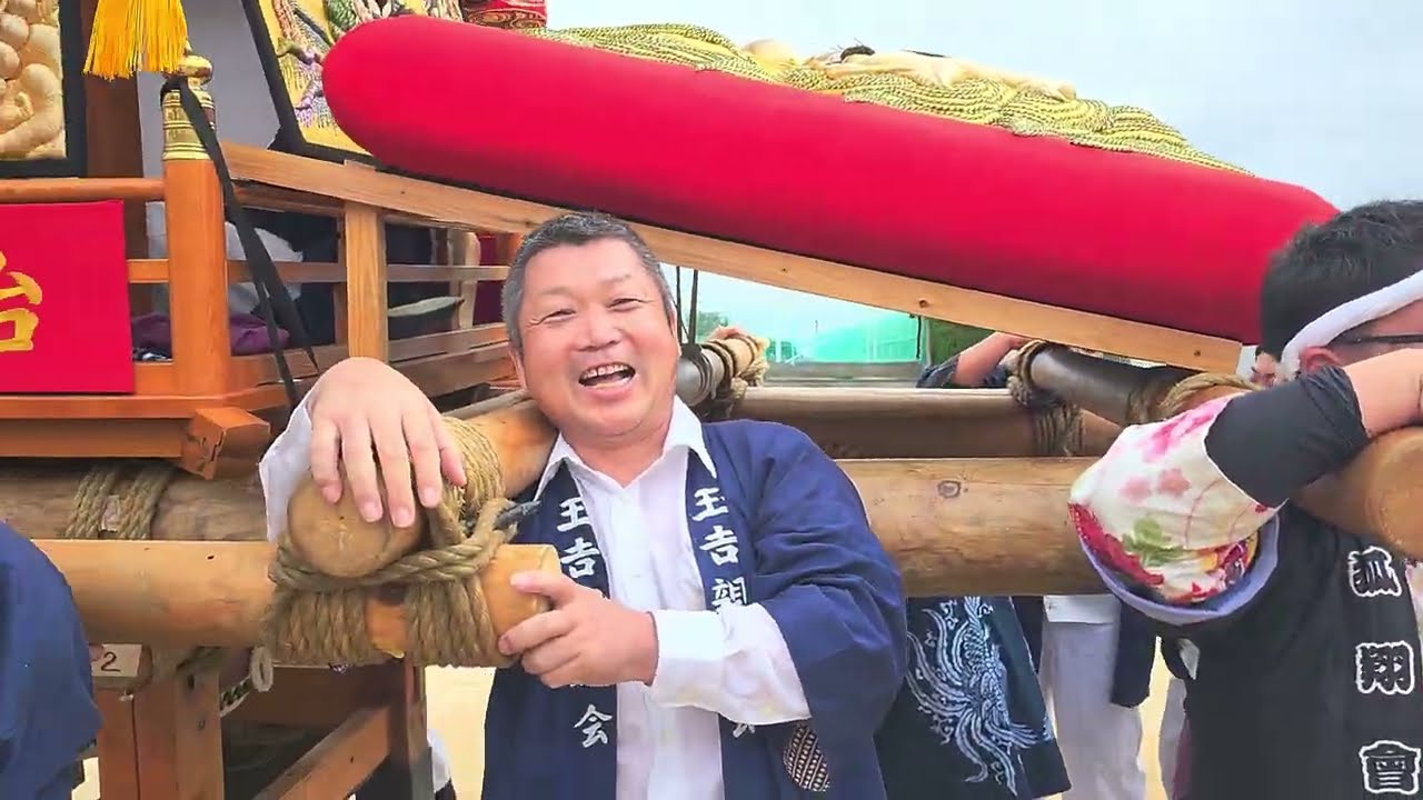 2025.10.12 羽黒神社秋季例大祭 上成地区集結➀ 玉吉太鼓台 福島千歳楽 上成千歳楽