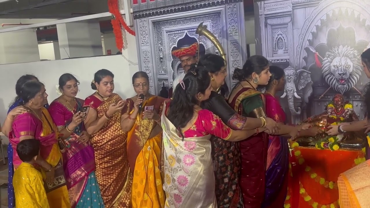 Shivjayanti 2026 Shivaji maharaj aarati at Godrej Greens