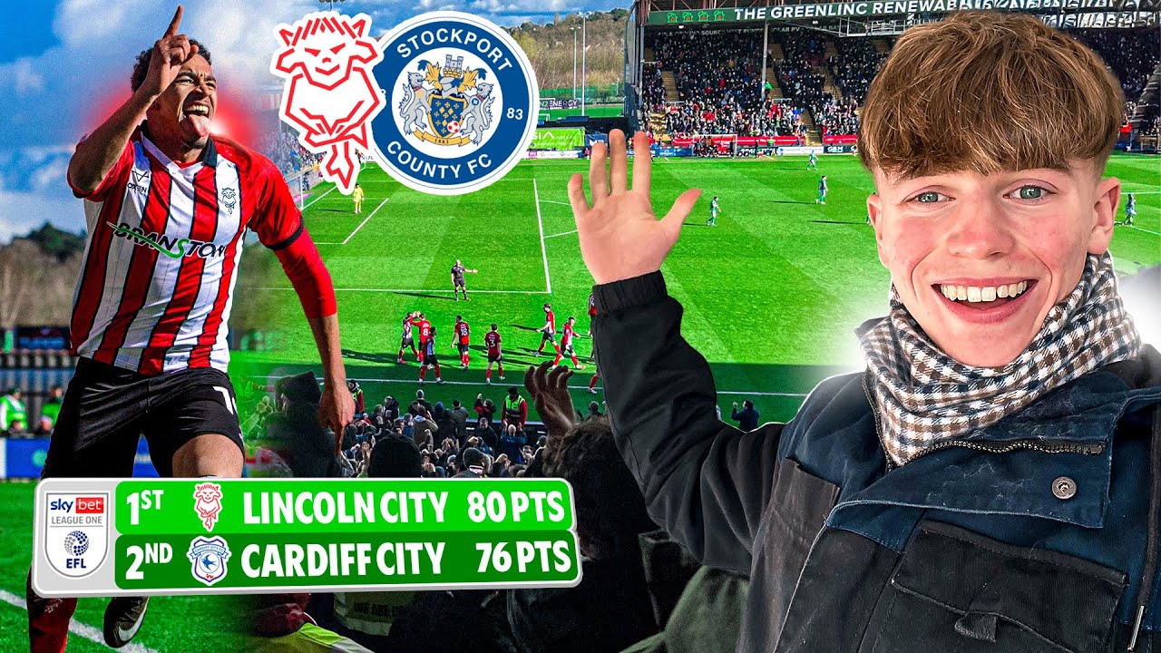 ABSOLUTE SCENES as LINCOLN CITY DESTROY STOCKPORT at the DEATH! Lincoln City vs Stockport County
