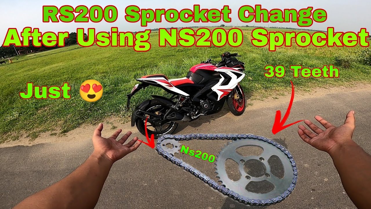 RS200 Sprocket Change -- After Using NS200 Sprocket -- shocking result 😱