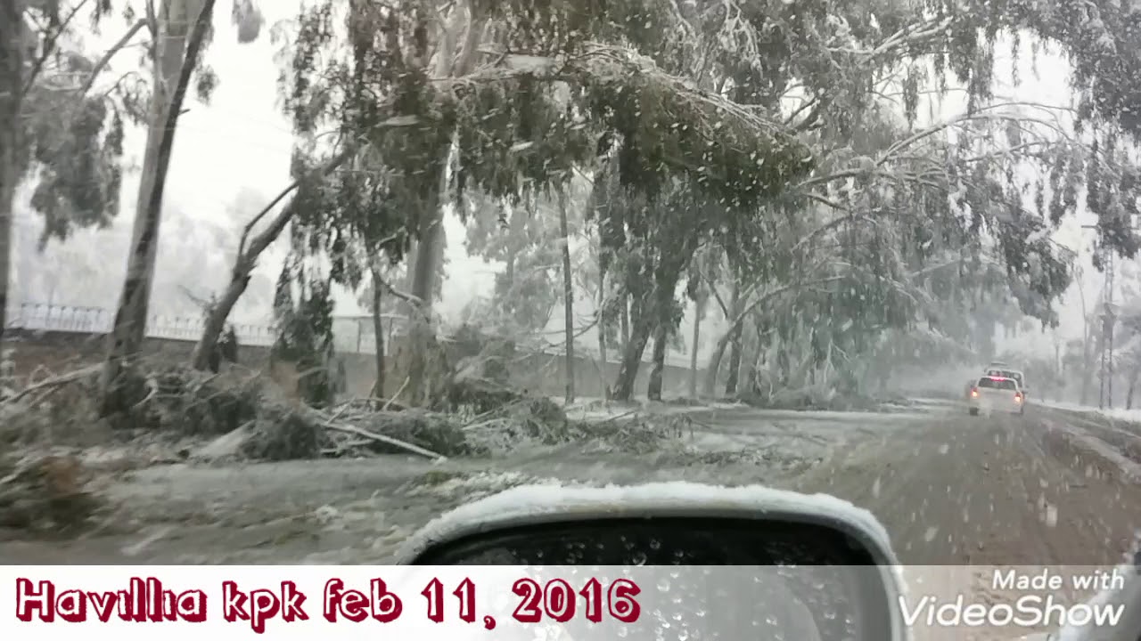 Snow Falling in Havelian 2016