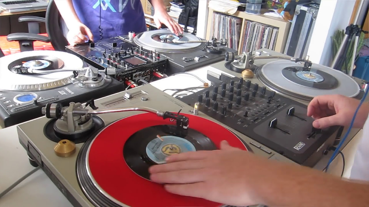 Skratch Bastid & The Gaff - 4 x 45s - Freda Payne / JVC FORCE routine - Soul Sisters, Stand Up!
