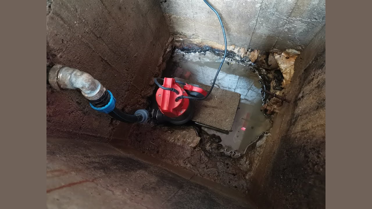 SOSTITUZIONE POMPA AD IMMERSIONE con svuotamento completo del pozzetto