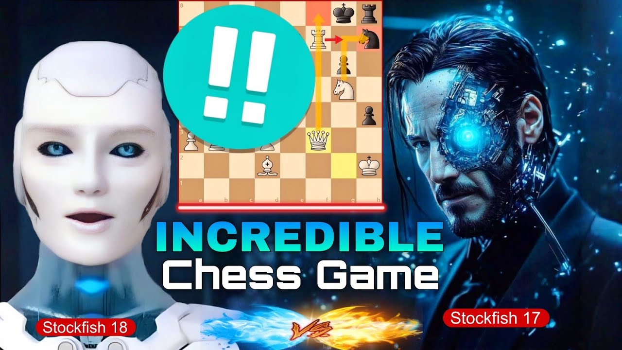Stockfish 18 Played an INCREDIBLE Chess Game Against His Old Version Stockfish 17 | Stockfish Chess