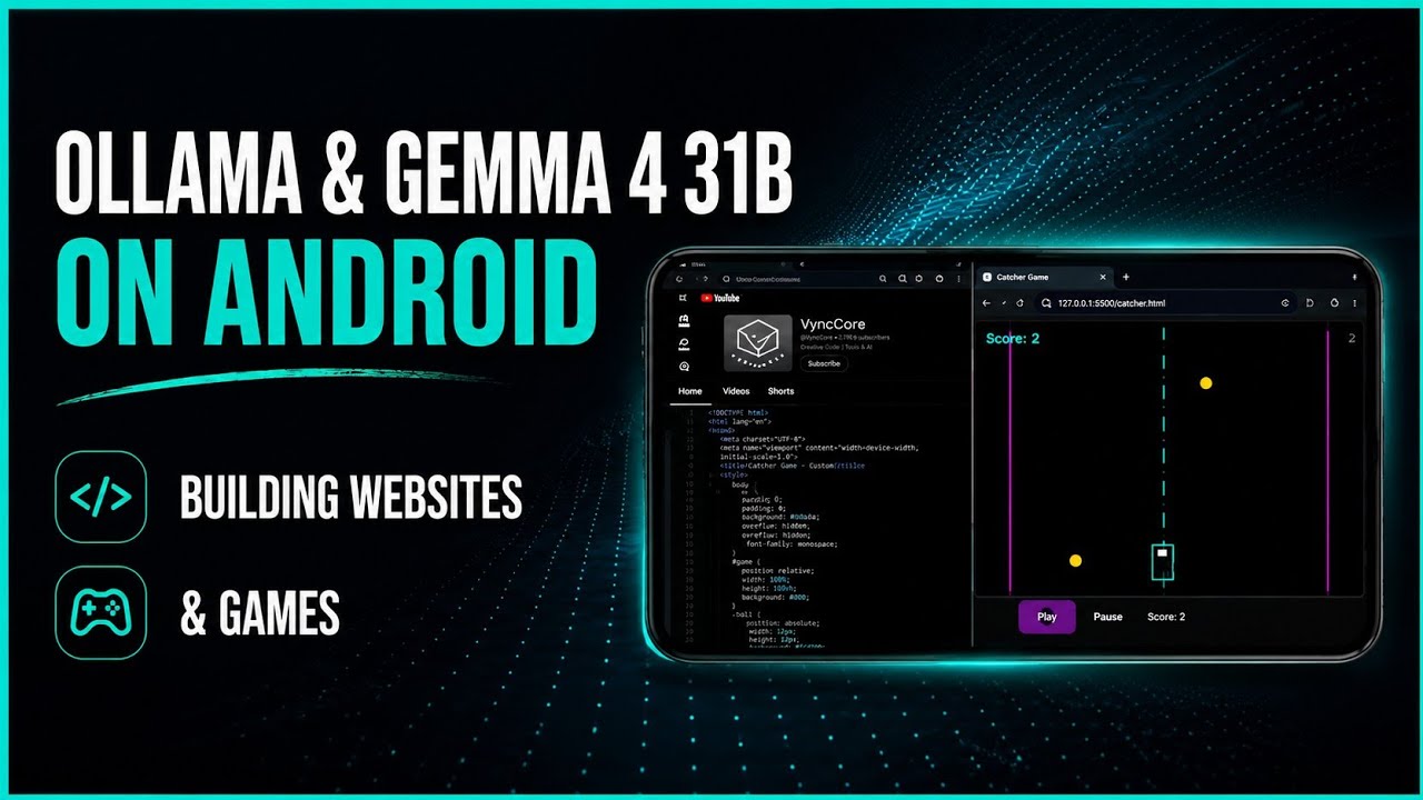 How to Run Ollama on Android & Build Websites & Games(Full Guide)